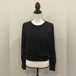 Apt 9 Metallic Striped Sweater